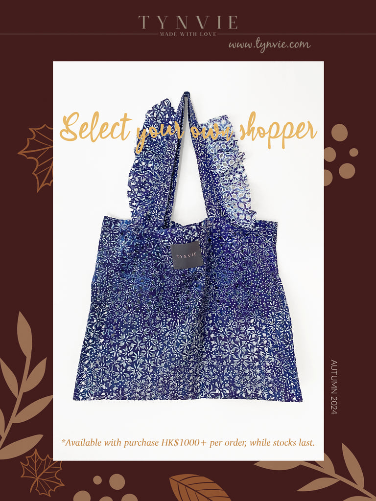 Select your own Shopper - Indigo-dyed Cutout Shopper