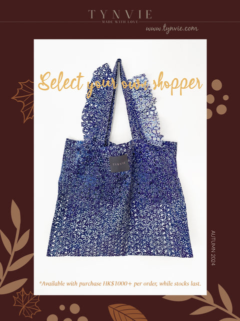 🎁 Select your own Shopper - Indigo-dyed Cutout Shopper (100% off)