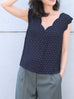 Little Hearts V-Neck Scalloped Tank Top