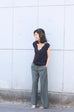 Little Hearts V-Neck Scalloped Tank Top