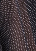Black/Pink Dots Pleated Collar Flared Cuff Silky Blouse