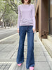 Lilac Pinkish Grey Cotton Rayon Blend Essential Jumper