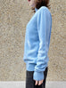 Baby Blue High-Neck Cashmere Wool Blend Essential Jumper