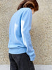 Baby Blue High-Neck Cashmere Wool Blend Essential Jumper