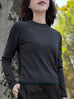 Charcoal/ Green Scalloped Double Collar Cashmere Woollen Jumper