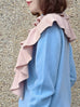 LIMITED! Soft Pink Luxe Cashmere Ruffle Collar Wrap