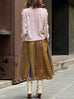 Dusty Pink Mesh Layered Sleeve Ruffle Luxe Silk Blouse